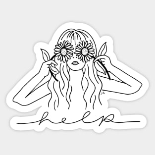 Daisy Eyes Sticker